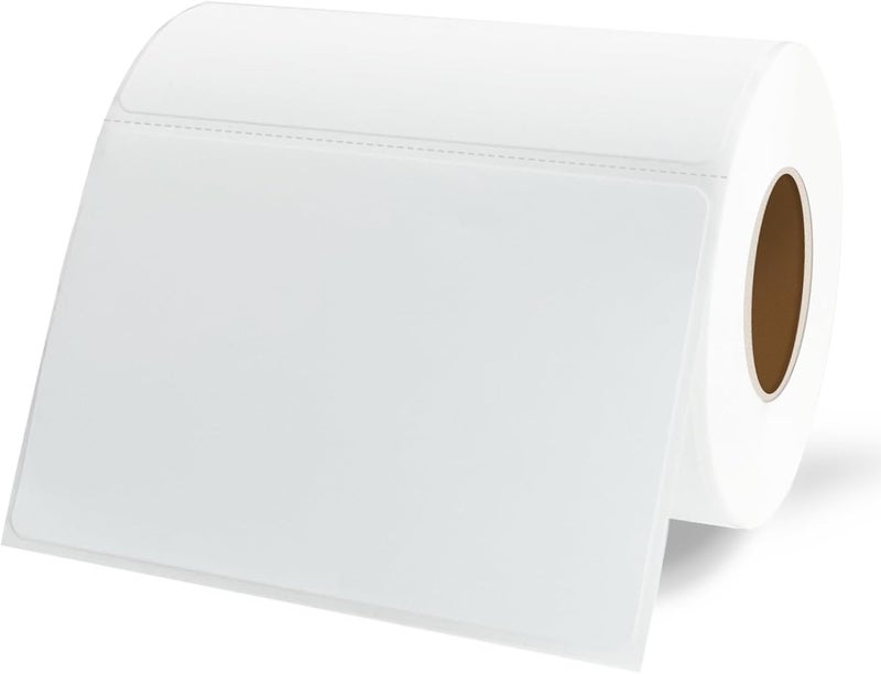 Yeachlaing Name Tag Stickers,3.5" x 2.25" White Labels,Waterproof/Oil/Tear Resistant/Ink Won't Smudge (260pcs,1 Roll) - Image 1